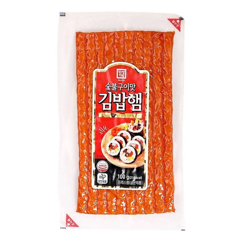 롯데 의성마늘 김밥속햄 100g 김밥햄 핫바 부대찌개햄, 1개