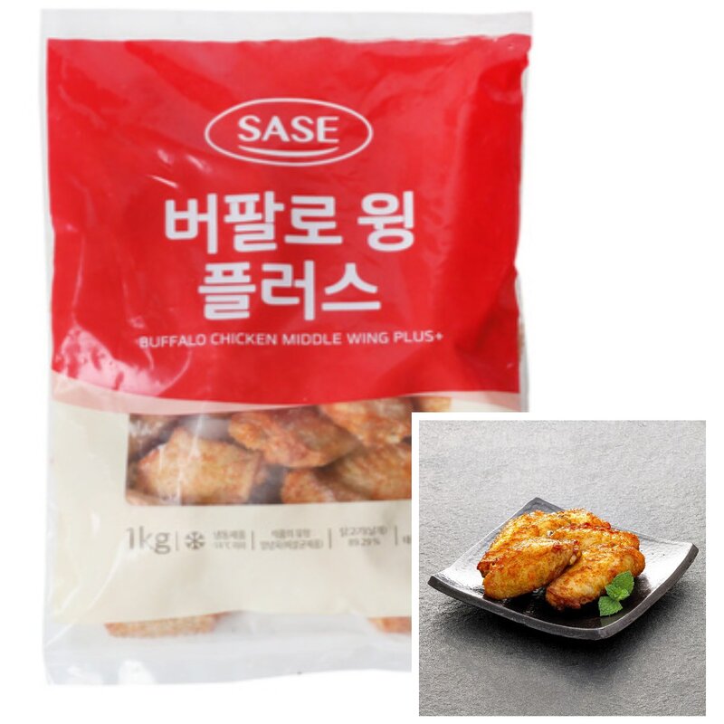 사세 버팔로 윙 플러스 1kg+버팔로 스틱(봉) 플러스 1kg, 1세트, 2kg