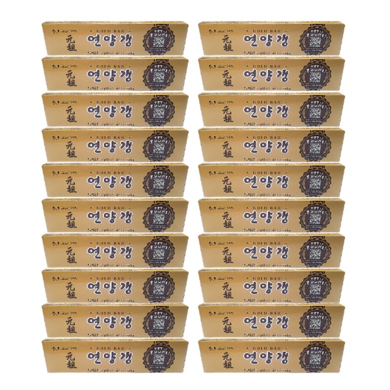 최대한Da 행동식 전국민 간식 해태 원조 연양갱 골드바, 50g, 20개