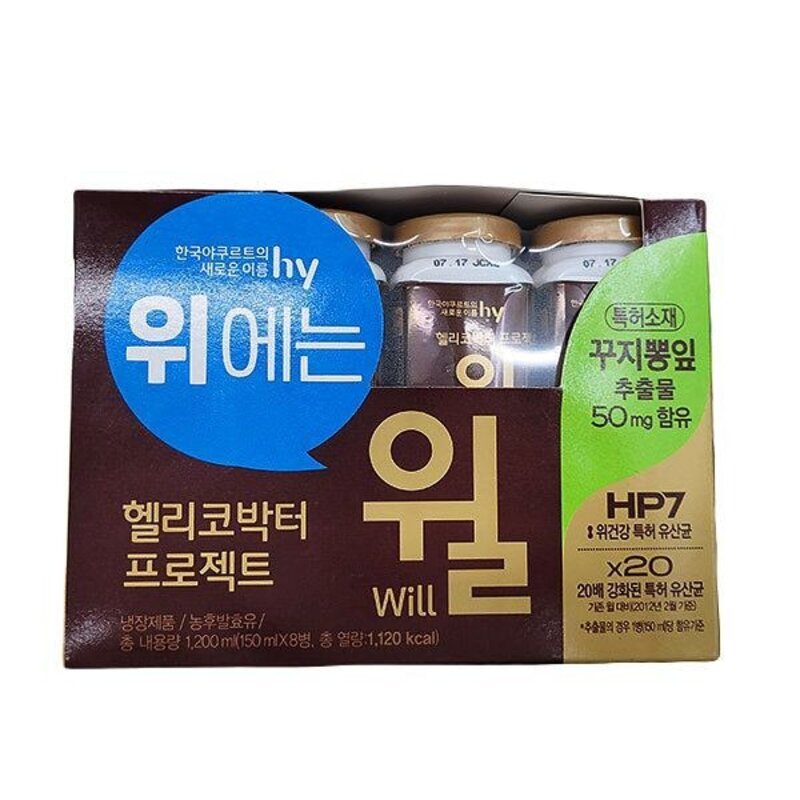 한국야쿠르트 윌 150ml x 5입 x 1개 일반포장, 750ml