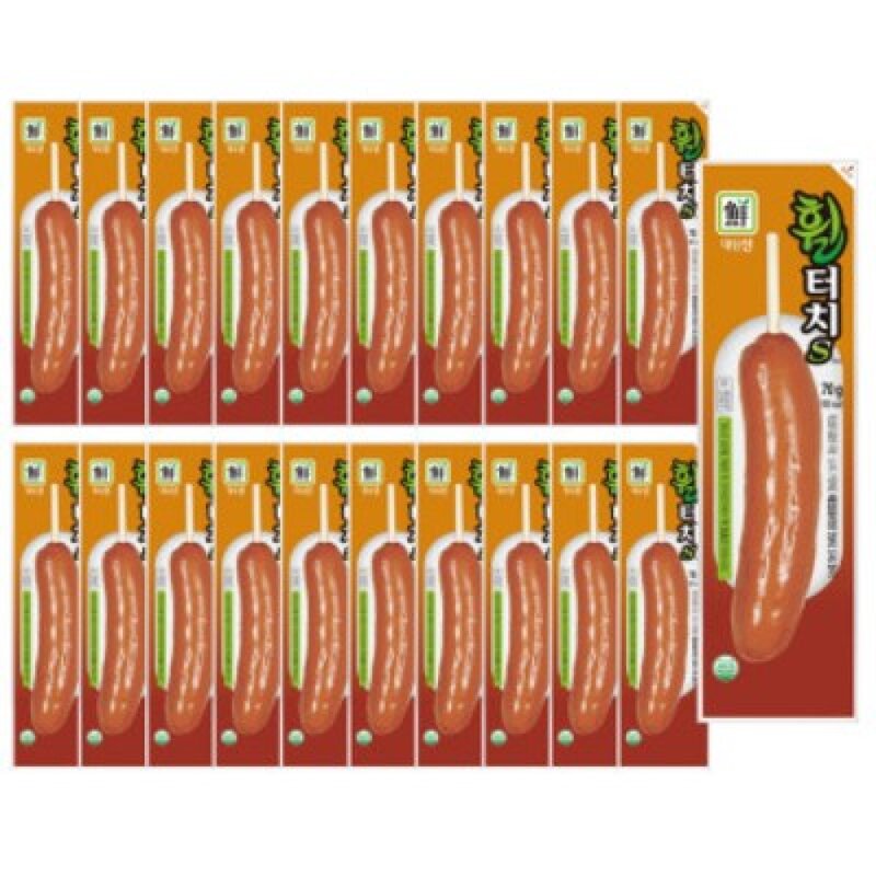 사조대림 휠터치후랑크 70g, 20개