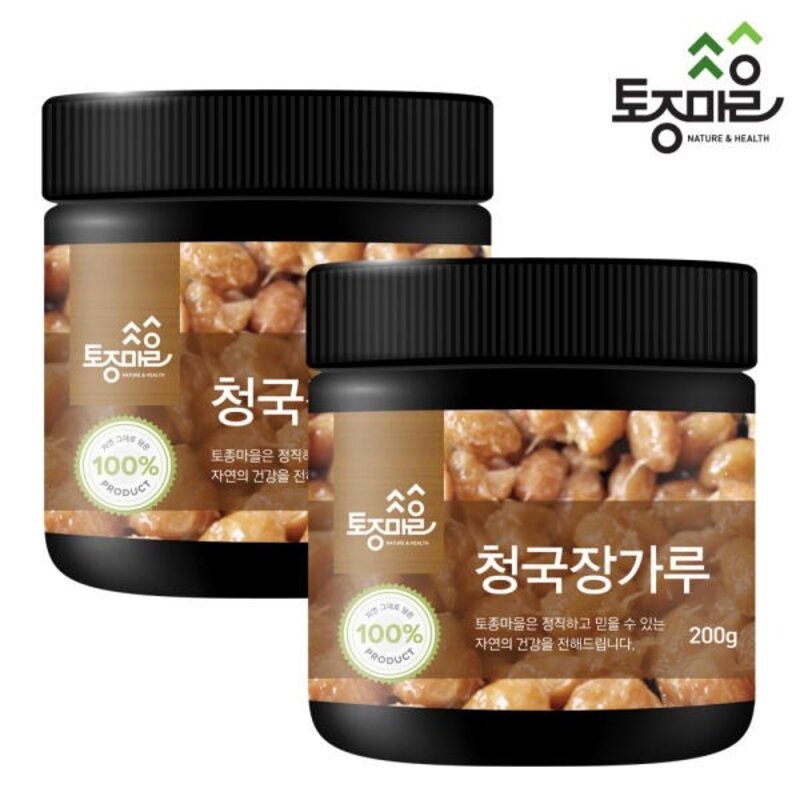 토종마을 국산 청국장가루 200g X 2통, 2개