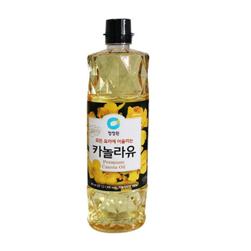 (청정원)카놀라유900ml 식용유 드레싱 bro*6210aP, 개1개