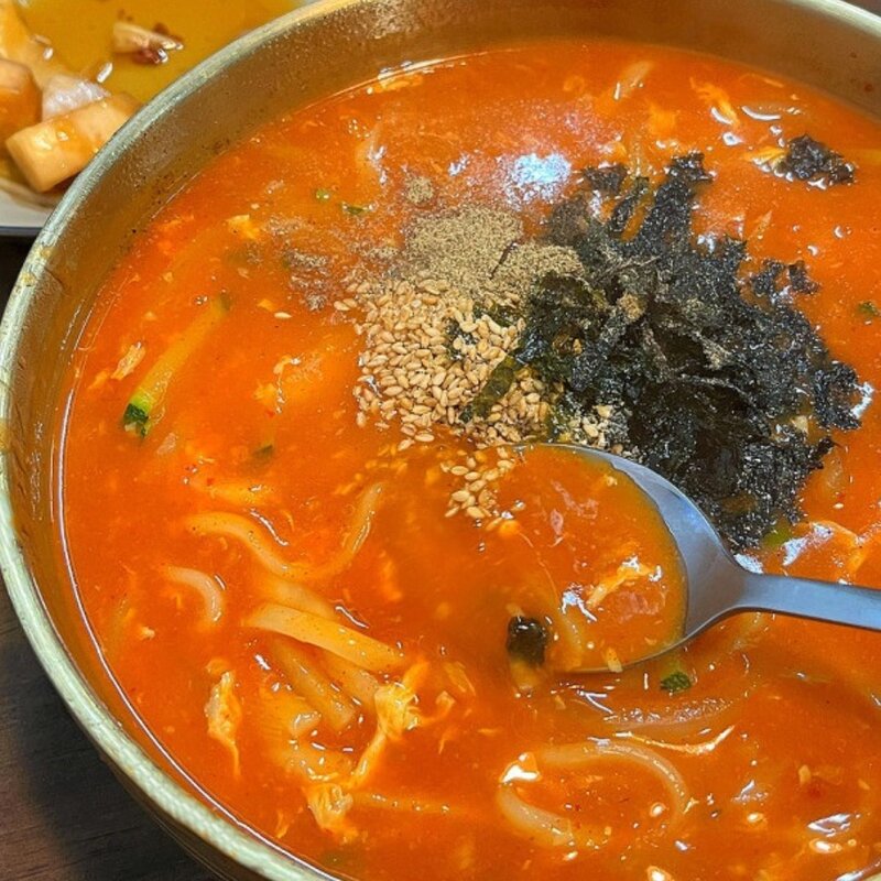 전국맛집 [봉평메밀마당] - 장칼국수 5인분 / 강릉식 얼큰, 1세트, 1.1kg