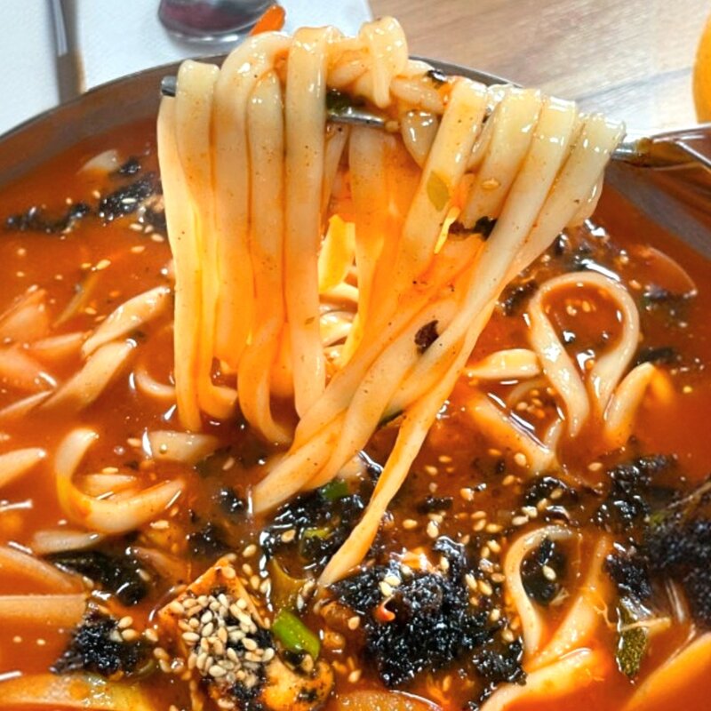 전국맛집 [봉평메밀마당] - 장칼국수 5인분 / 강릉식 얼큰, 1세트, 1.1kg