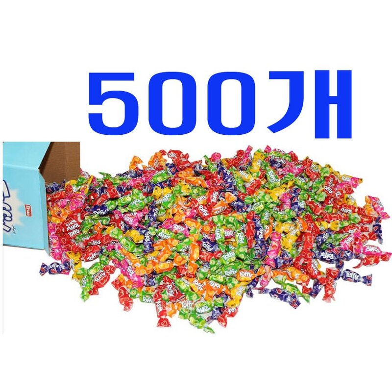 엘반 토픽스 과일향 츄위캔디500여개입 특대용량, 2kg, 1개