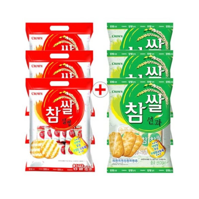 참쌀선과253g x2개+참쌀설병270g x2개 / 사무실간식 쌀과자 최신제조 당일발송, 1개