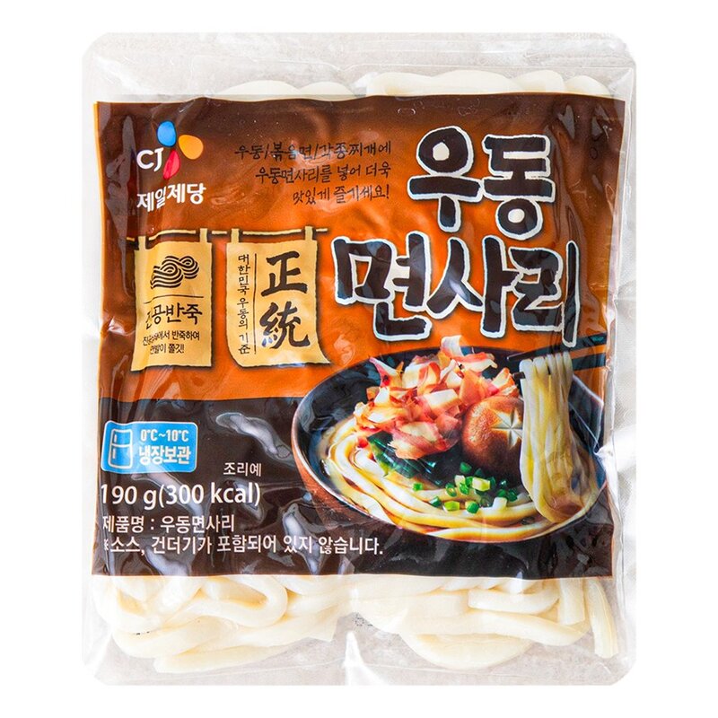 CJ제일제당 우동 면사리, 190g, 2개