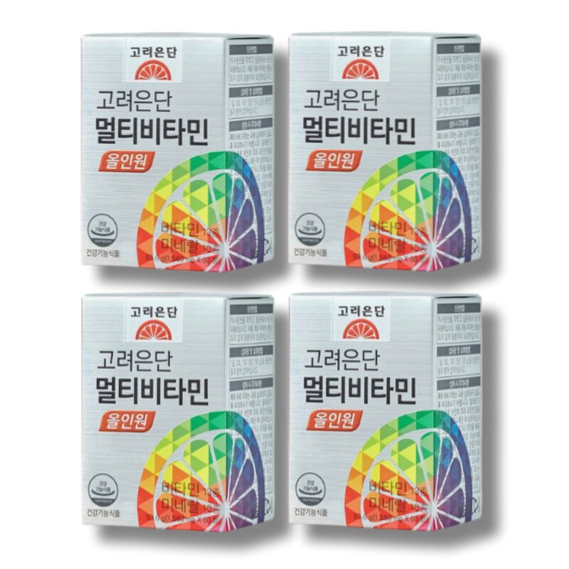 고려은단 멀티비타민 올인원 1560mg x 60정 1박스, 60캡슐, 4박스