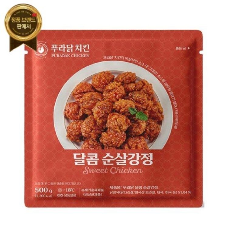 푸라닭치킨 달콤순살강정 500G, 1개