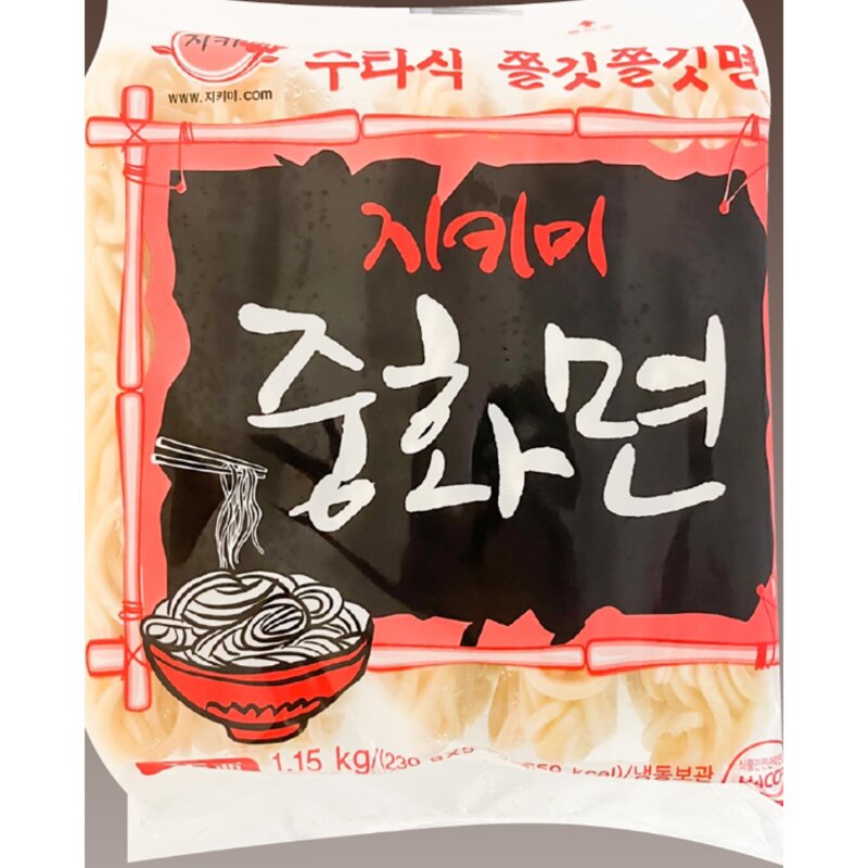 지키미 중화면 1.15kg x 8개 짜장면 냉동중화면 냉동식품 가정용 업소용 급식용 식자재