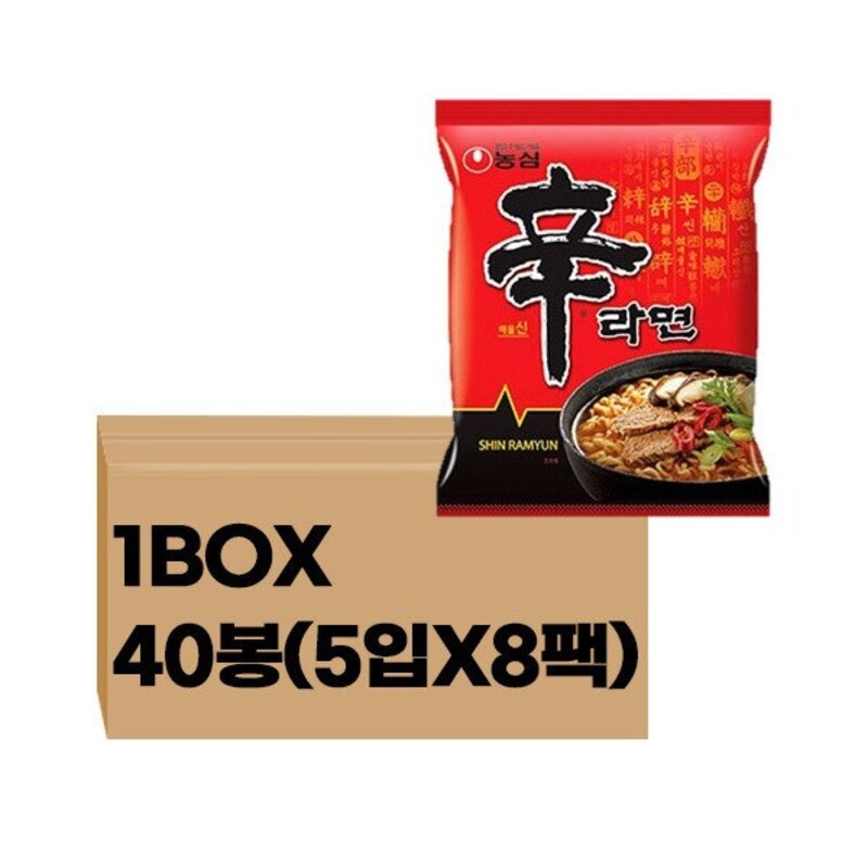 농심 신라면 120g 봉지라면 얼큰한 맛