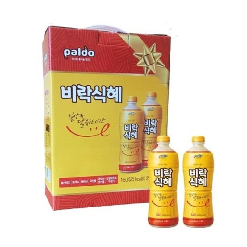 팔도 비락식혜 선물용 설날 추석 선물세트 박스 증정, 6개, 1.5L