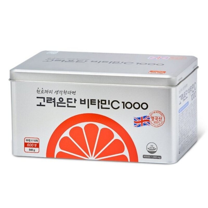 (NEW) 고려은단비타민C1000 1080mg x 600캡슐, 60정