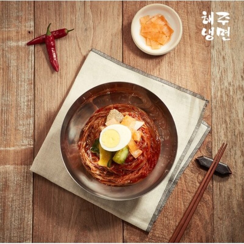 신천 해주 매운 비빔 불냉면 물냉면 밀키트 640g, 1개, 640mg