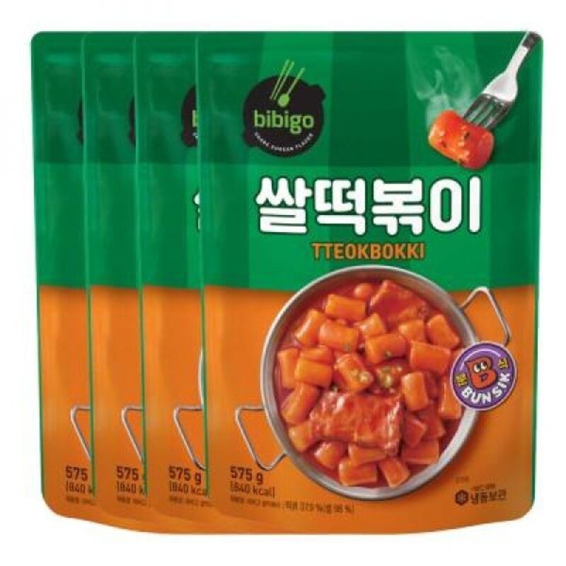 쌀떡볶이 x4, 4개, 575g