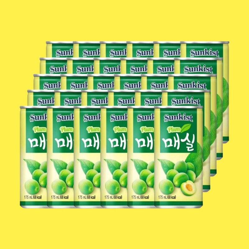 썬키스트 매실 175ml 60캔, 60개