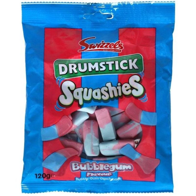 스쿼시 드럼스틱 풍선껌 120g 1팩, Bubblegum_120g (Pack of 6)