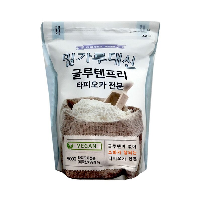 밀가루대신 타피오카 전분가루 글루텐프리 500g, 1개