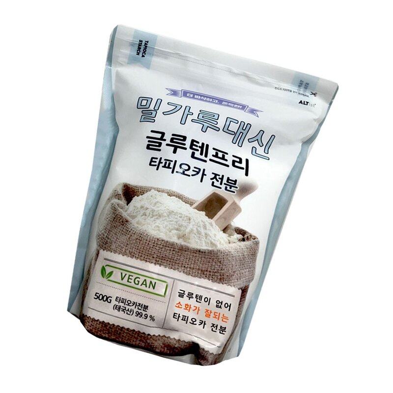 밀가루대신 타피오카 전분가루 글루텐프리 500g, 1개