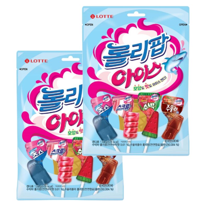 롯데 롤리팝 아이스 132g x 2