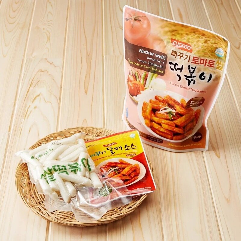 [뻐꾸기] 토마토쌀떡볶이 440g, 주황색