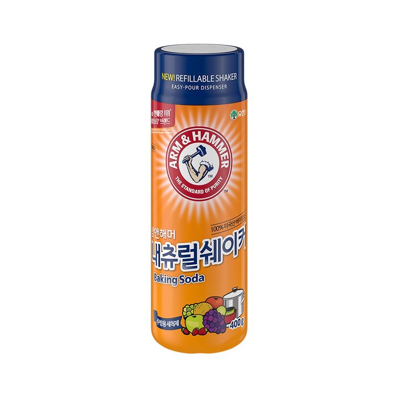 유한양행 암앤해머 내츄럴쉐이커 베이킹소다, 400g, 1개