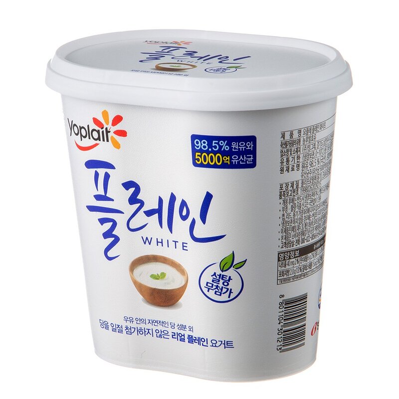 요플레 플레인 화이트, 900g, 1개