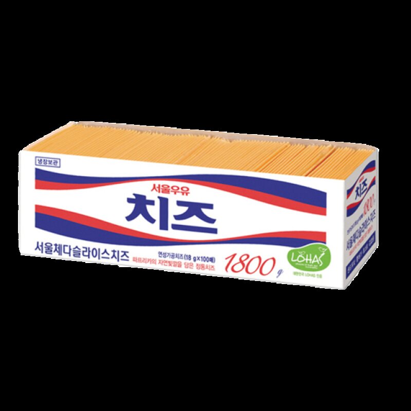 서울우유 체다슬라이스치즈, 900g, 1개