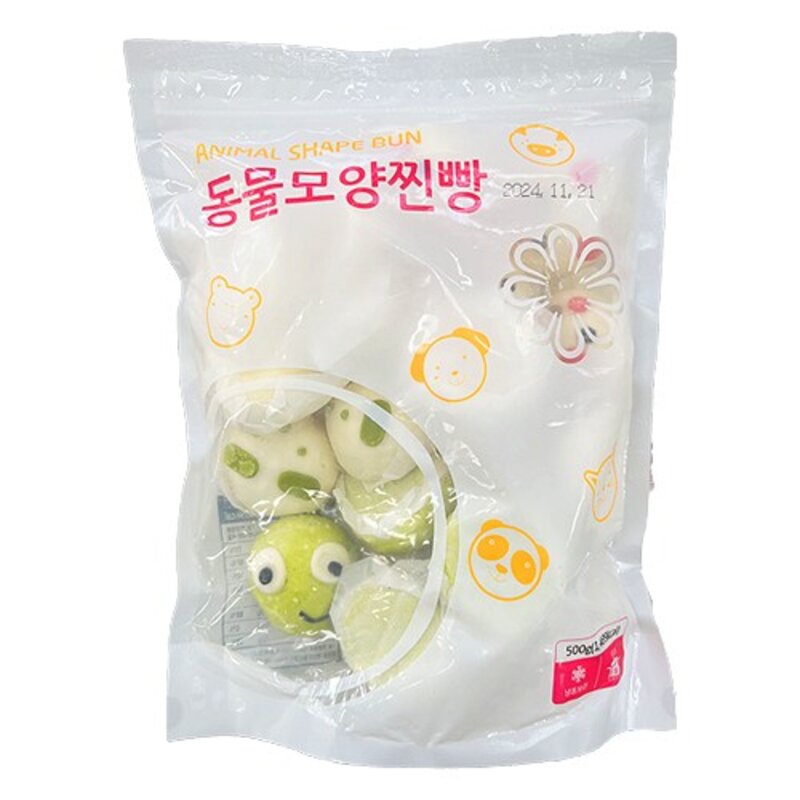 랜시 이솝찐빵 동물모양찐빵 캐릭터찐빵 냉동, 500g, 1개