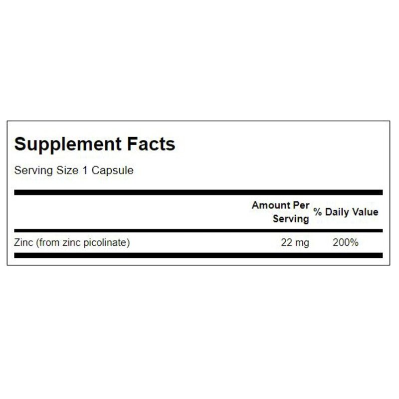 스완슨 아연 피콜리네이트 22mg 캡슐, 60정, 2개