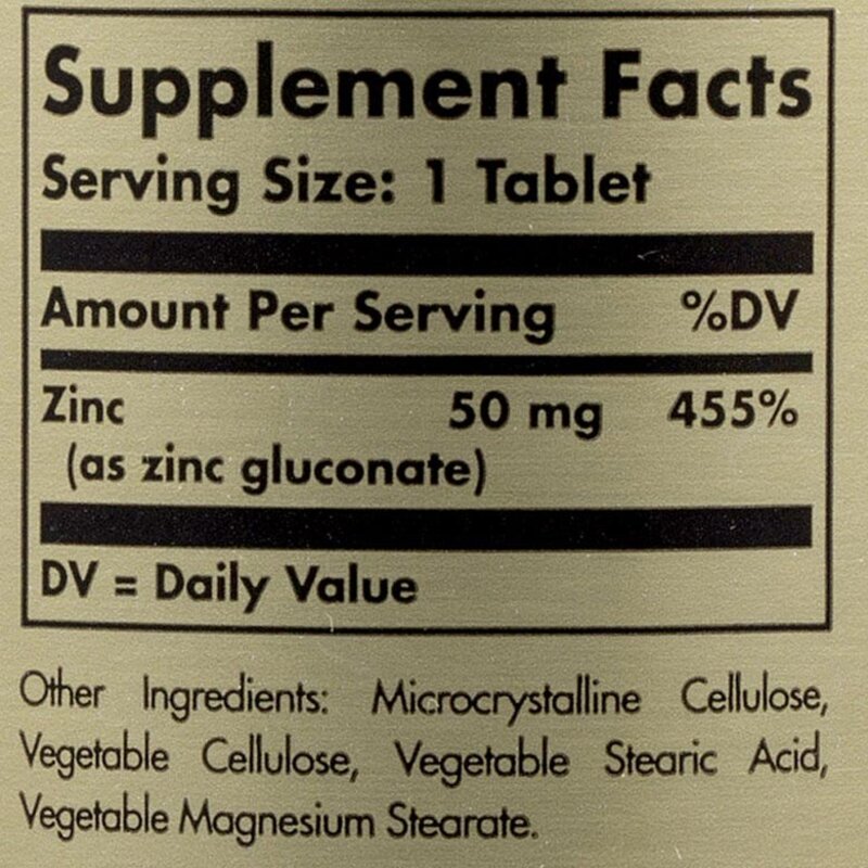 솔가 아연 50mg 타블렛, 100정, 3개