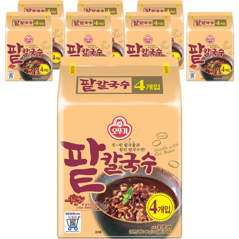 오뚜기 팥칼국수, 120g, 8개