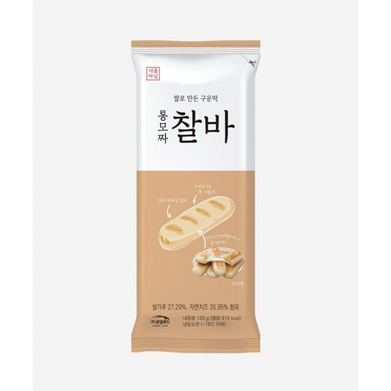 기타 [오감찰바]오븐에 구워나온 통모짜찰바(120gX5개입/총600g), 120g, 5개