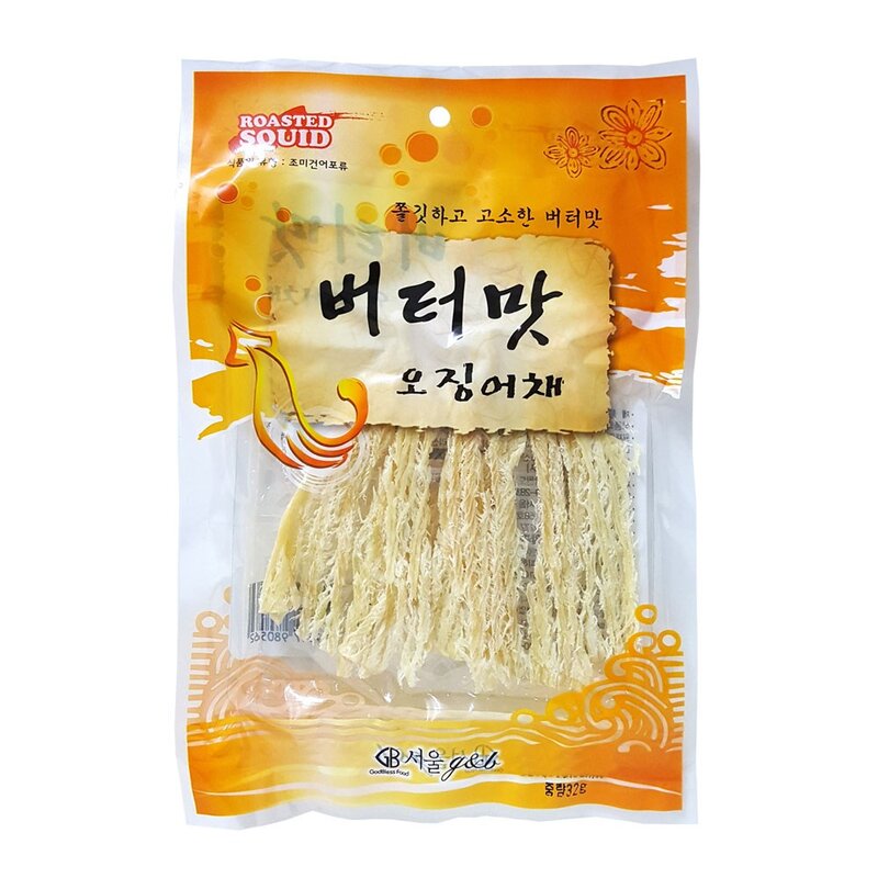 버터맛 오징어채, 20개, 32g