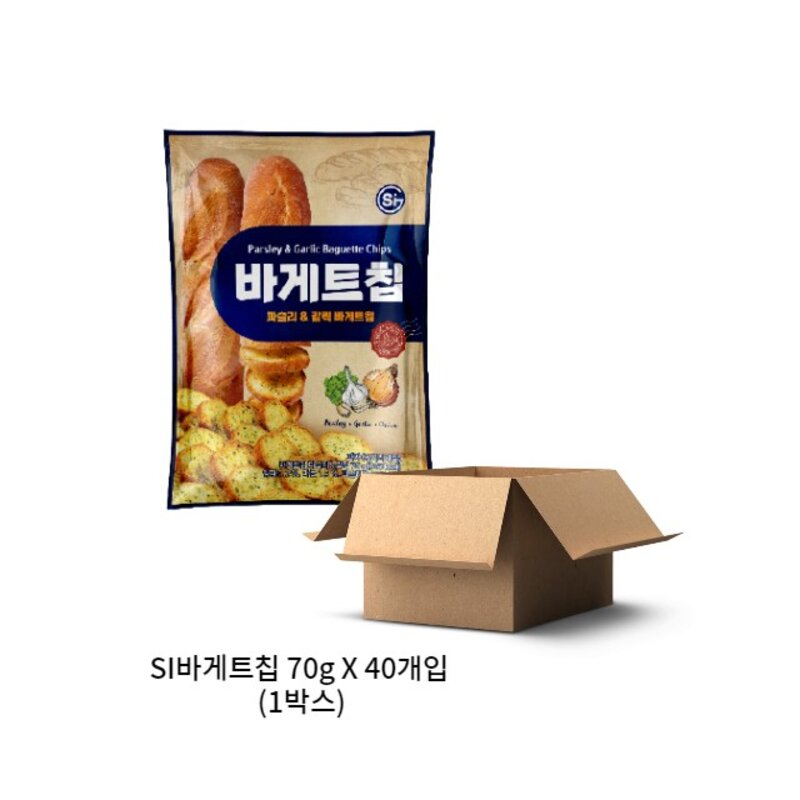 SI 바게트칩 파슬리&갈릭 400g, 2개