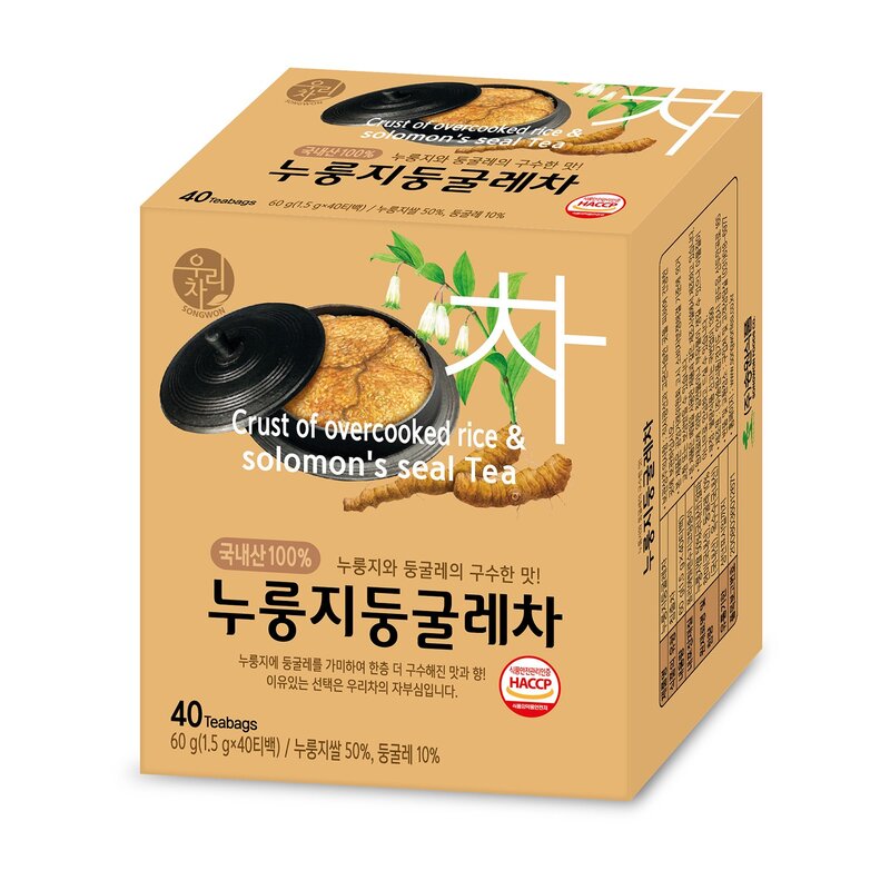 우리차 누룽지 둥굴레차, 1.5g, 40개입, 1개