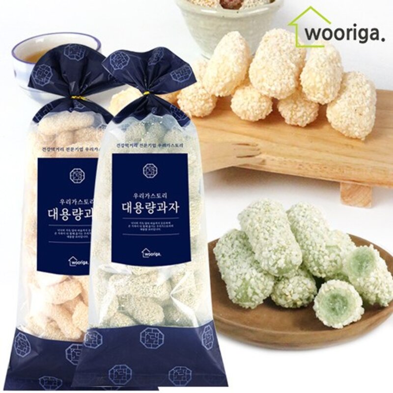 찹쌀유과 500g+쑥 찹쌀유과 500g 한과 전통과자, 1개