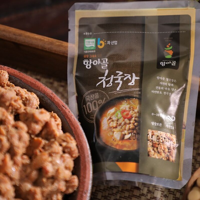 항아골청국장 100g 12봉 옛맛그대로 황토발효실에서 3일 동안 발효한 항아골청국장, 12개