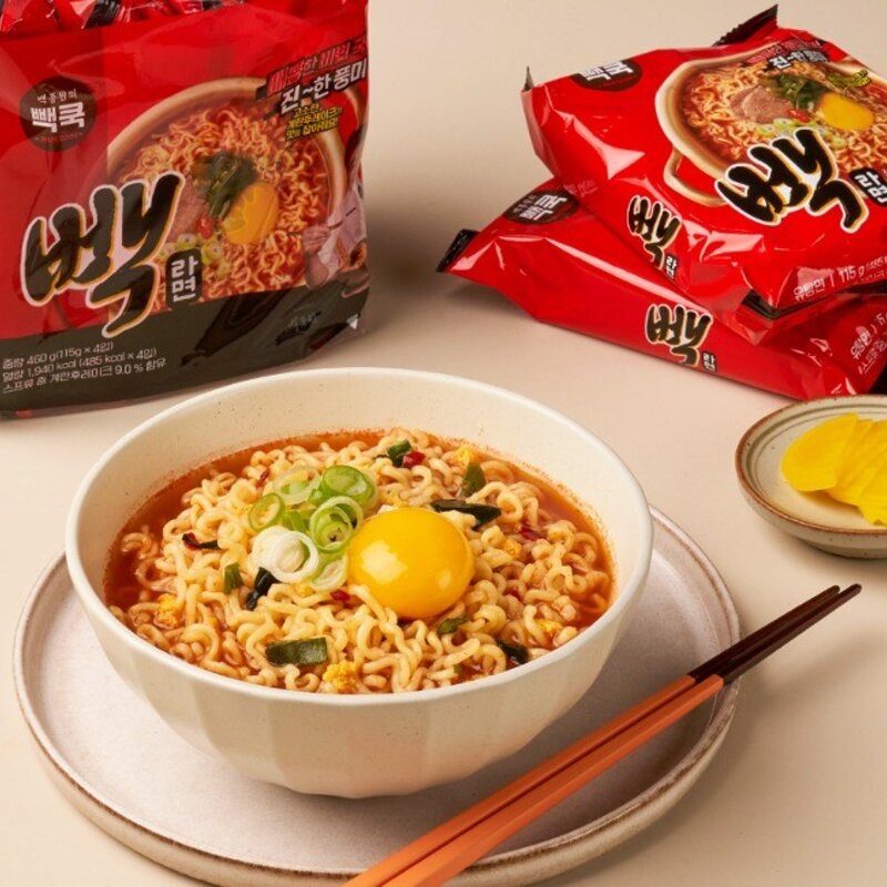 백쿡 빽라면 115g, 8개