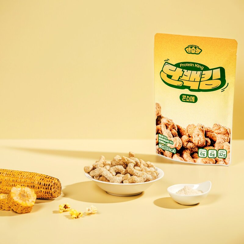 단슐랭 단백킹 콘소메 단백질 과자 간식, 80g, 5개