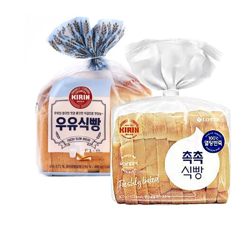 [빵공장 직송] 롯데베이커리 촉촉식빵 400g, 2개