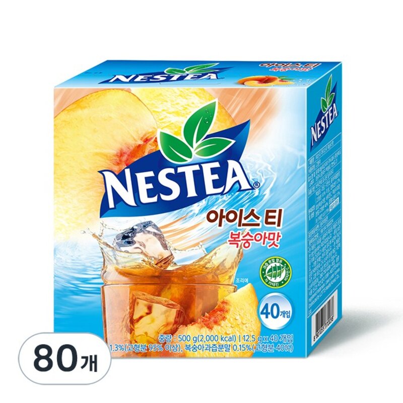 네스티 아이스티 복숭아맛 분말, 12.5g, 70개입, 1개