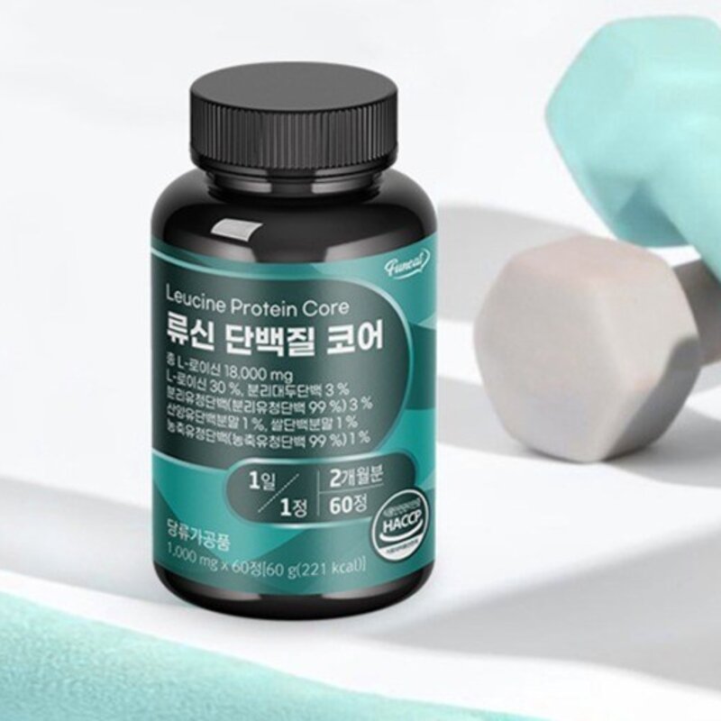 퍼니트 류신 단백질 코어 60g, 60정, 2개