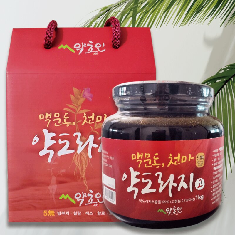 약초인 맥문동 천마 약도라지고 대용량 도라지청 약도라지 기관지 건강, 1kg, 1개, 1개입