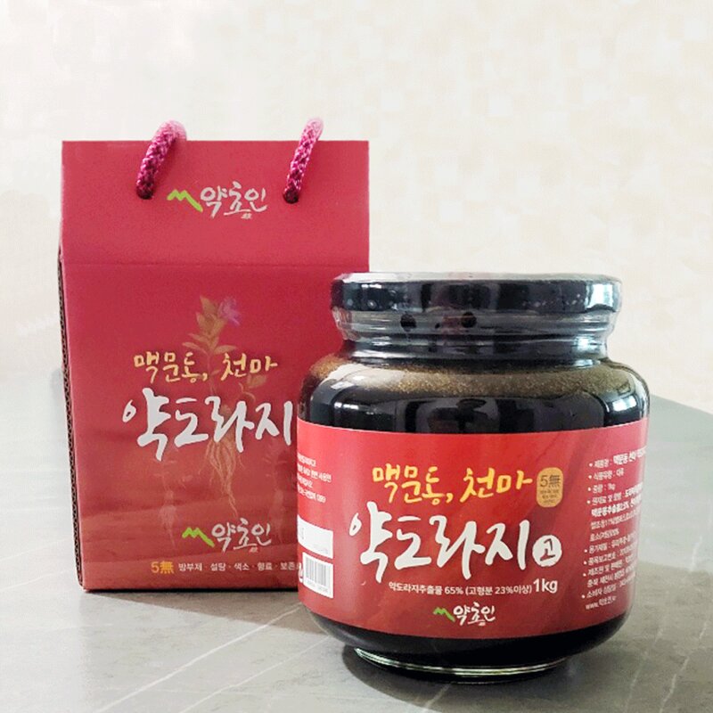 약초인 맥문동 천마 약도라지고 대용량 도라지청 약도라지 기관지 건강, 1kg, 1개, 1개입