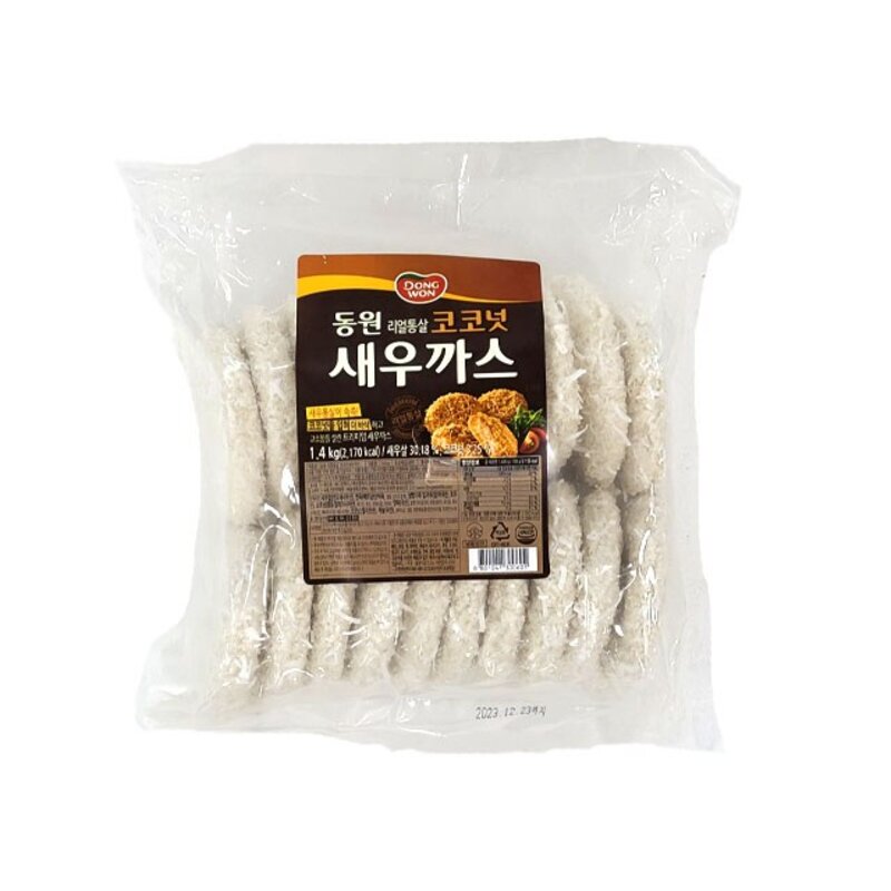 [농협하나로마트] 동원FB 리얼통살 코코넛새우까스 1.4KG, 1개