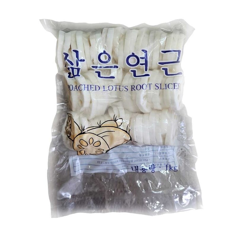 자숙 연근 1kg / 삶은 데침 식당 도매 급식 업소용, 1개