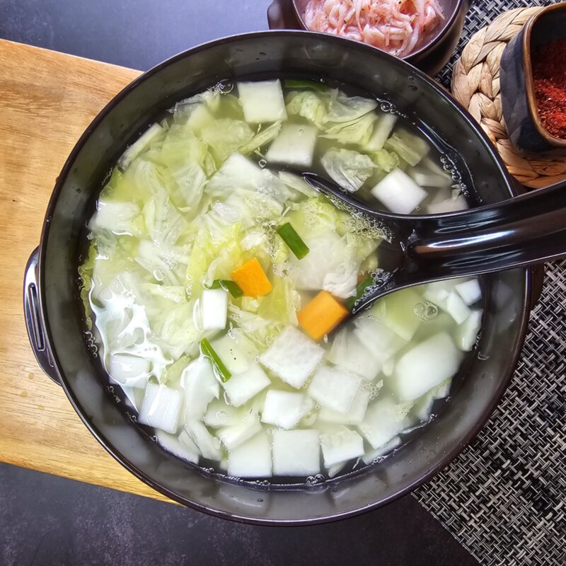 신나푸드 국산 맛있는 전라도 나박김치 물김치 동치미, 1kg, 1개