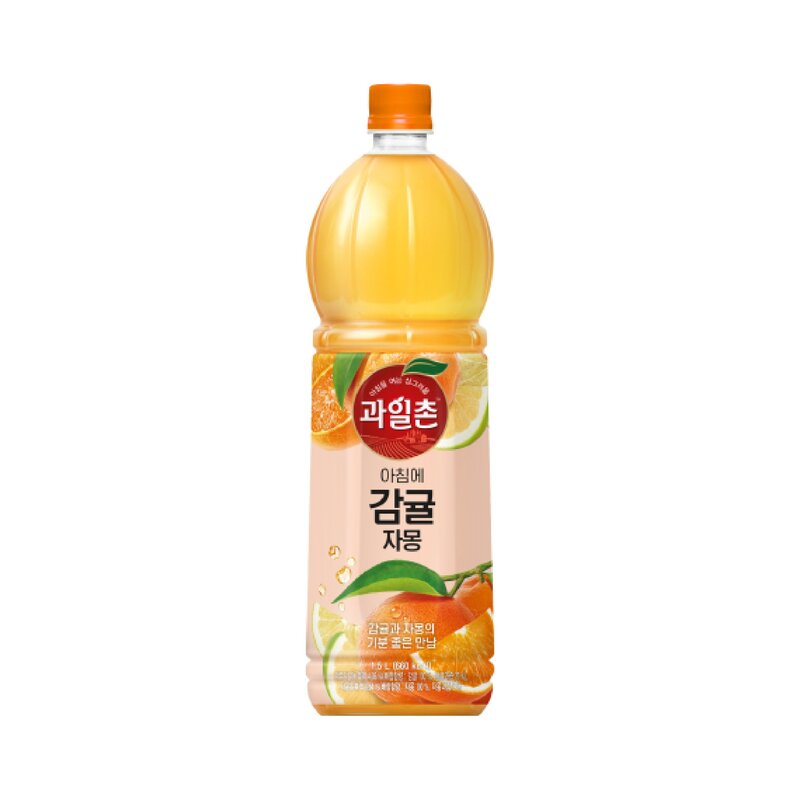 해태htb 과일촌 아침에 감귤자몽, 6개, 2L